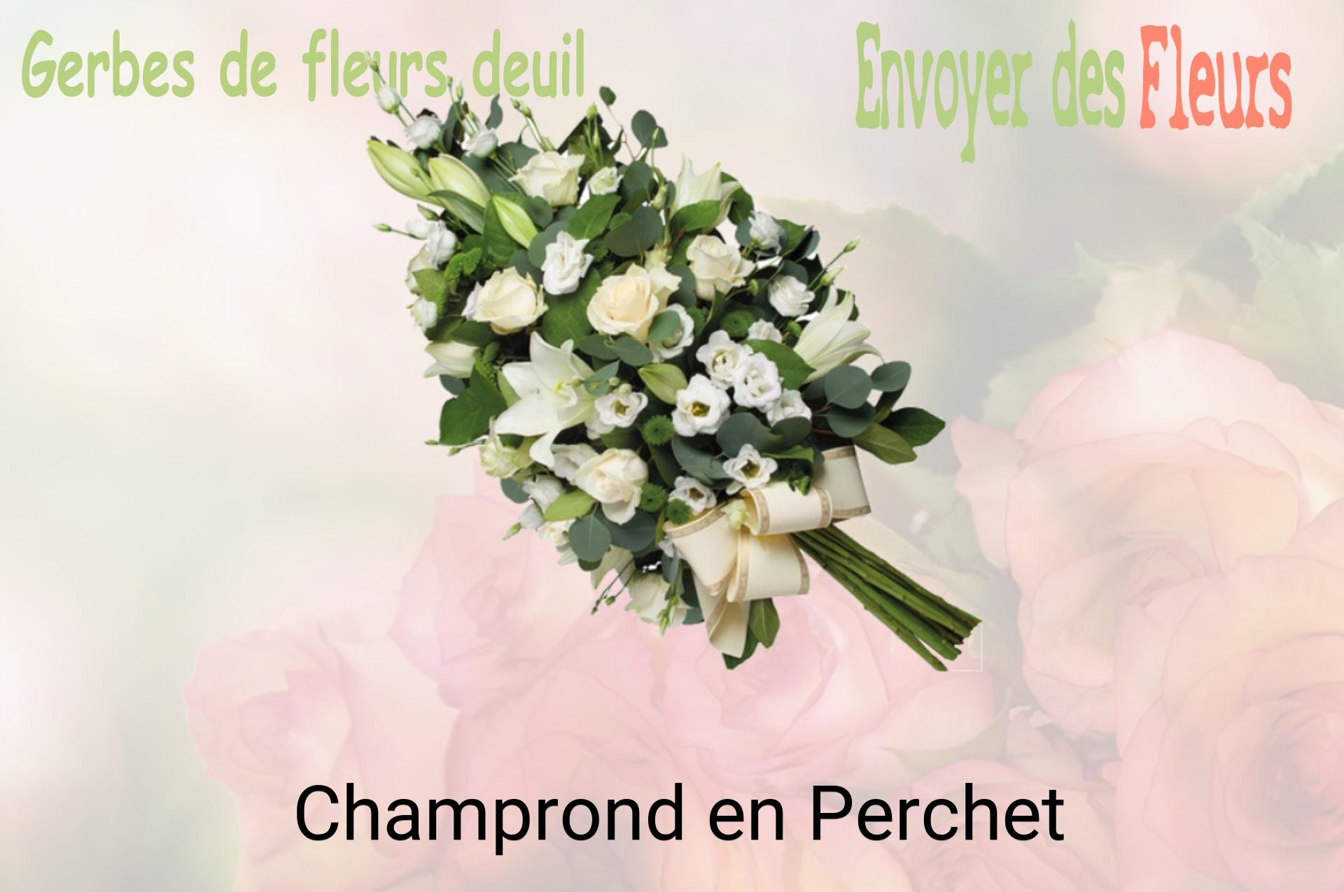 Gerbe de fleurs de deuil livrée à Champrond-en-Perchet